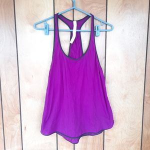 Lululemon Flowy Purple Tank Top